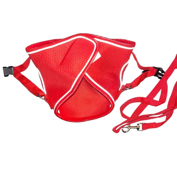 NEW - Supet red dog harness & leash - size Large - Picture 4 of 5
